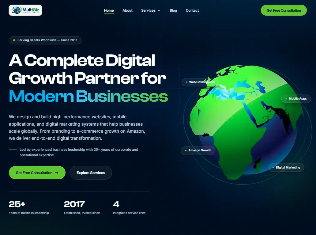 Multi Biz Solutions — Digital Growth Agency Website